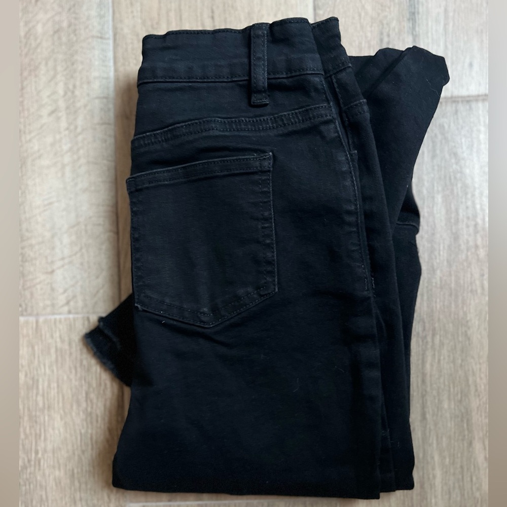 Black High Rise Bell Bottom Jeans